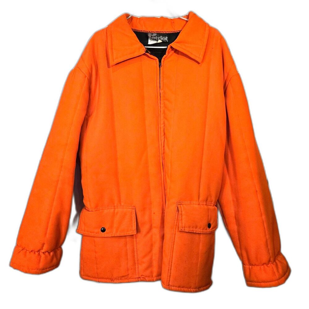 Vtg Blaze Orange Hunting Coat XXL